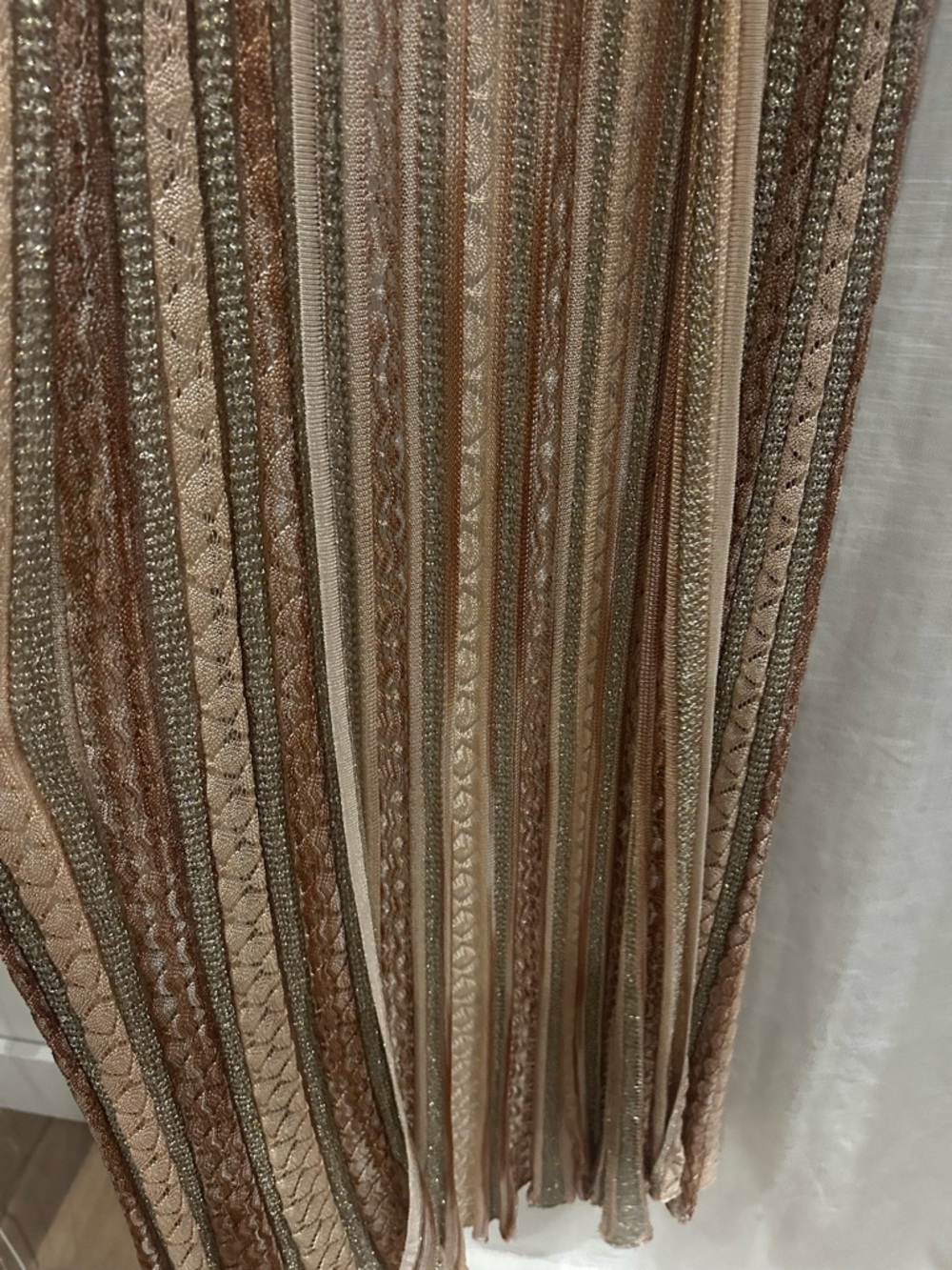 Missoni lurex tie front gold lame duster - Picture 4 of 7